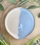 Handmade Ceramic Pale Blue and White Spoon Rest - Image 3