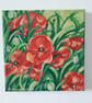 'Red Poppies' original painting.  