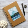 Embroidered seascape hardback notebook. 