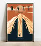 Bali retro travel poster, Bali wall print, Indonesia travel poster - Image 1