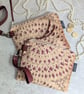 Clutch Pouch Bag - Chenille Large Pouch Bag with Detachable Leather Strap - Image 6