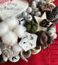 Woodland rustic Christmas wreath Scandinavian winter dried foraged wall hanging  - Image 3