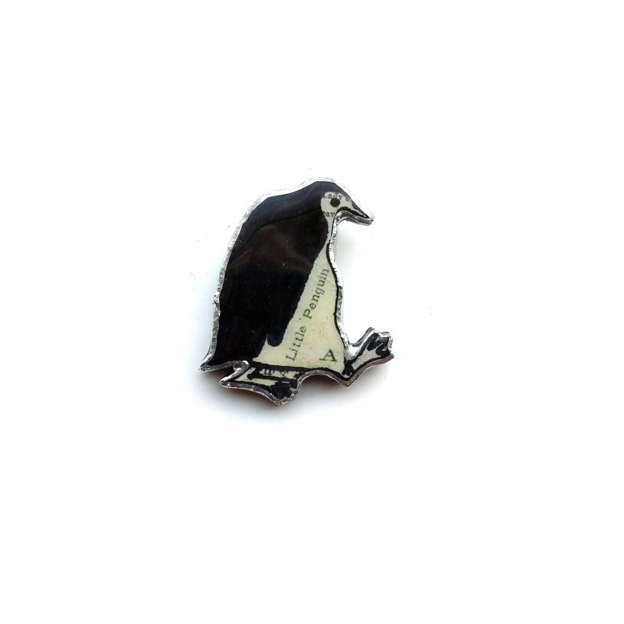 Little Penguin whimsical Brooch by EllyMental