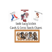 Little Lucy Lockets Cards and Cross Stitch Charts