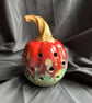 Rosy Green Autumn Pumpkin Luminary - Image 3