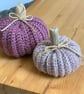 Set of two pink pumpkins - Image 2
