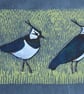 Lapwings on blue - Image 2