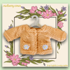 Reserved for Shani - Apricots and Daisies Cardigan 