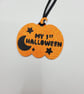 My First Halloween Pumpkin Gift Tag – Glitter Pumpkin Keepsake - Image 3