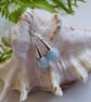 Quality Aquamarine & Morganite Sterling Silver Earrings - Image 6