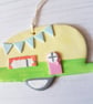 Retro Caravan Hanging Decoration, Hand painted, Handmade - Image 10