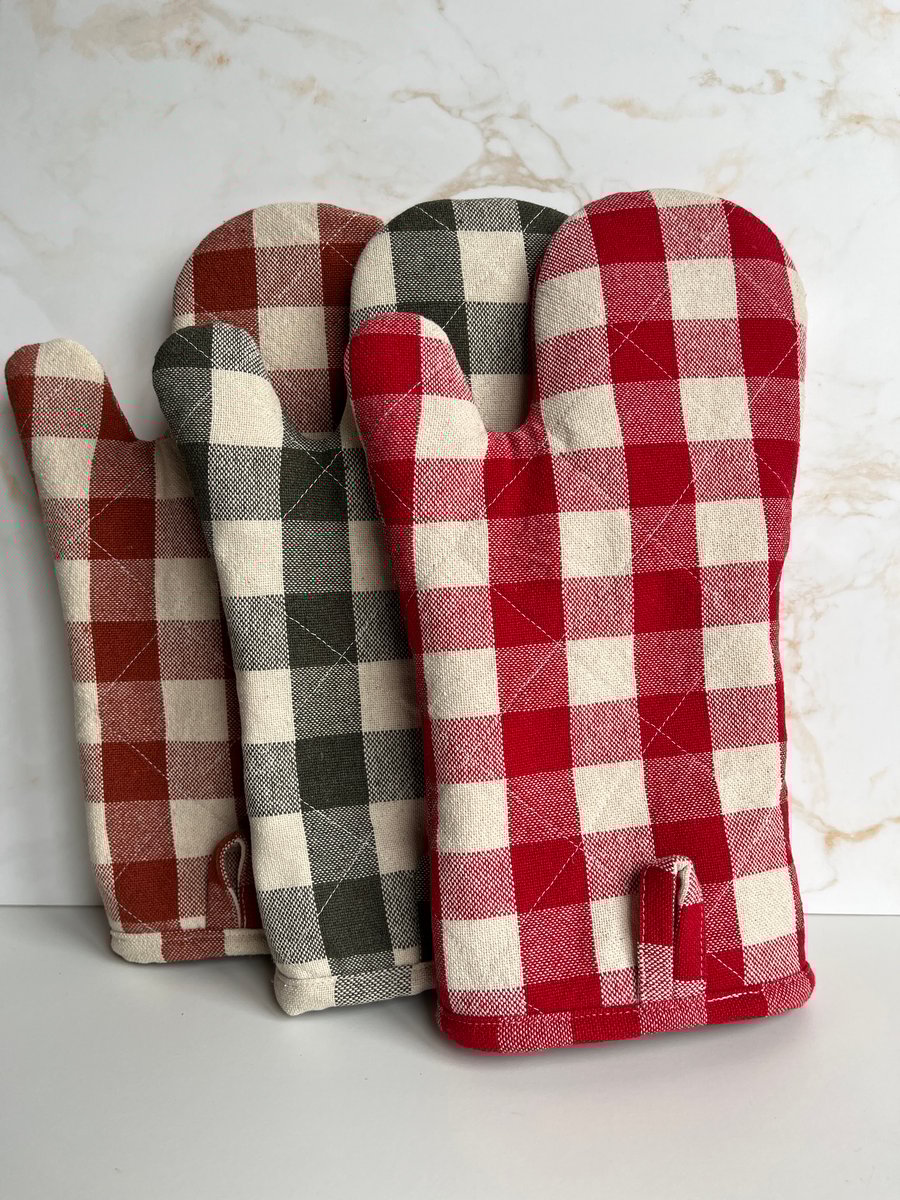 Handmade Quilted Cotton Oven Mitt – Heat Resistant Kitchen Glove