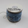 'Happy Birthday' - 3m Handmade Cotton Ribbon