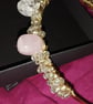 Love Quartz Crystal and Beaded Wired Goddess Crown Tiara - Image 2