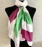Suffragette Scarf Feminism Gift - Women's Rights. White. Lightweight