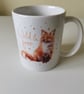 11oz Ceramic Fox Mug, Fox Cup