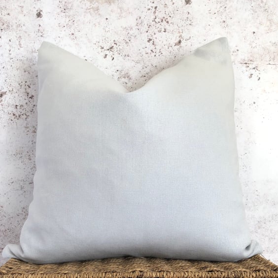 Dove Grey Linen Cushion Cover 18” x 18” 