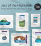 Summer Isles in a jar, A6 giclée greetings card with recycled brown envelope - Image 5