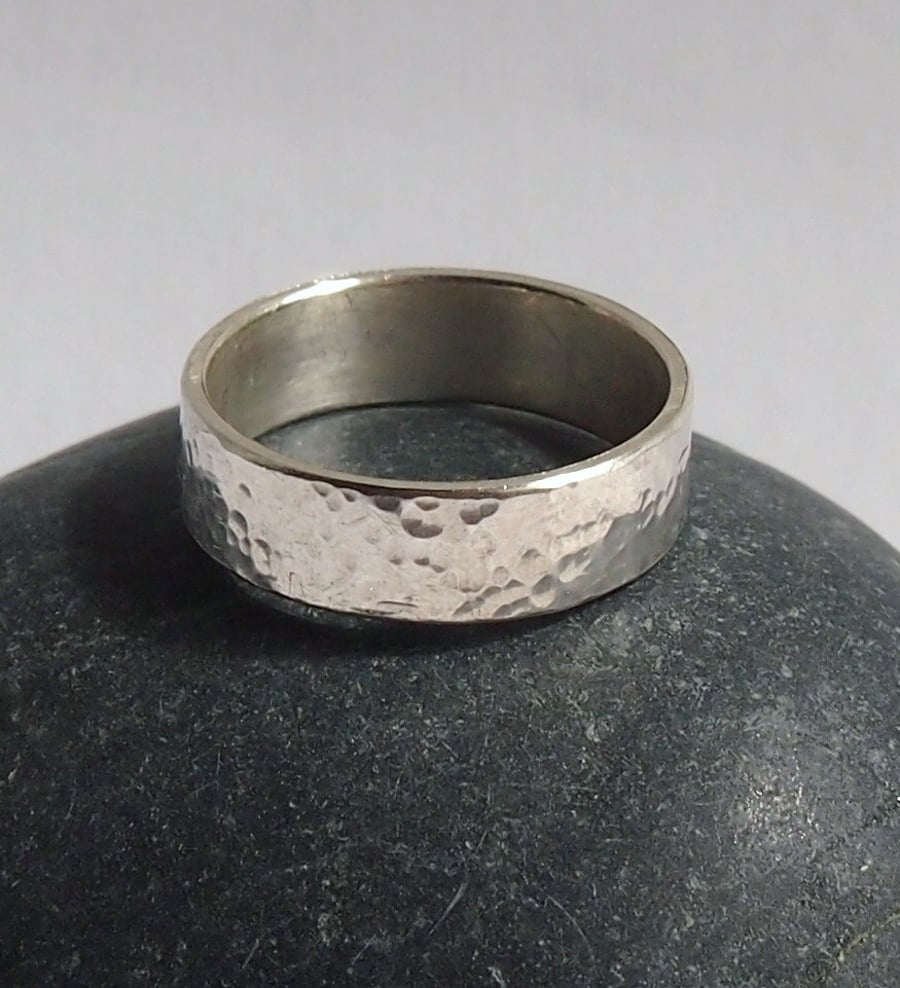 Sterling Silver Textured Ring