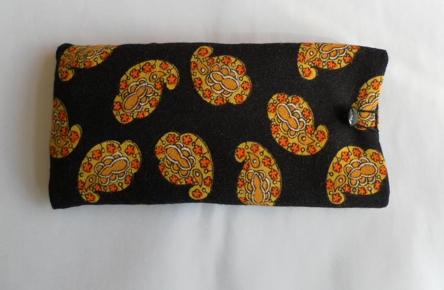 Black and Yellow Glasses Case