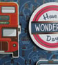 Have a Wonderful Day Card - Bus & Taxi Cab - Image 7