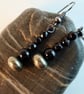 Pyrite And Black Onyx Earrings - Handmade In Devon - Image 2