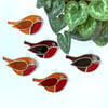 Stained Glass Robin Suncatcher - Handmade Window Decoration