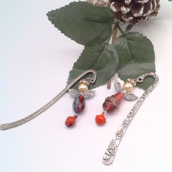 Christmas Angel Bookmark with a Bell, Teacher's Gift, Bookmark, Secret Santa