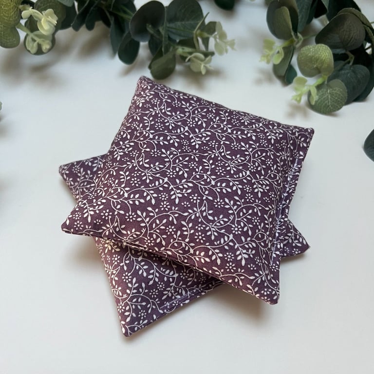 Lavender Pair of Sleep Pillows: Purple Floral