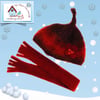 Sale Item - Ruby Shaded Pixie Hat and Scarf Set