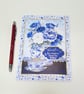 Auntie Birthday Card – Elegant Blue Floral Handmade Card - Image 6