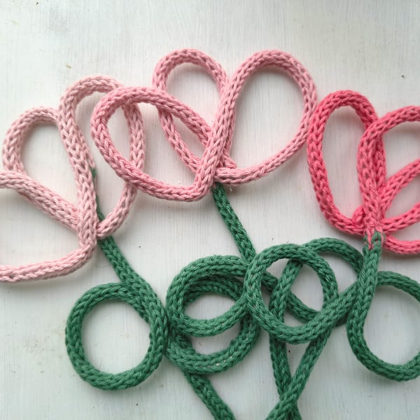 Knitted Peony Flower FREE POSTAGE