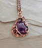 Amethyst and Copper Gothic Necklace - Image 6