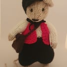 Hand Knitted Mouse - Gabriel