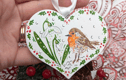 Mini Christmas heart decorations
