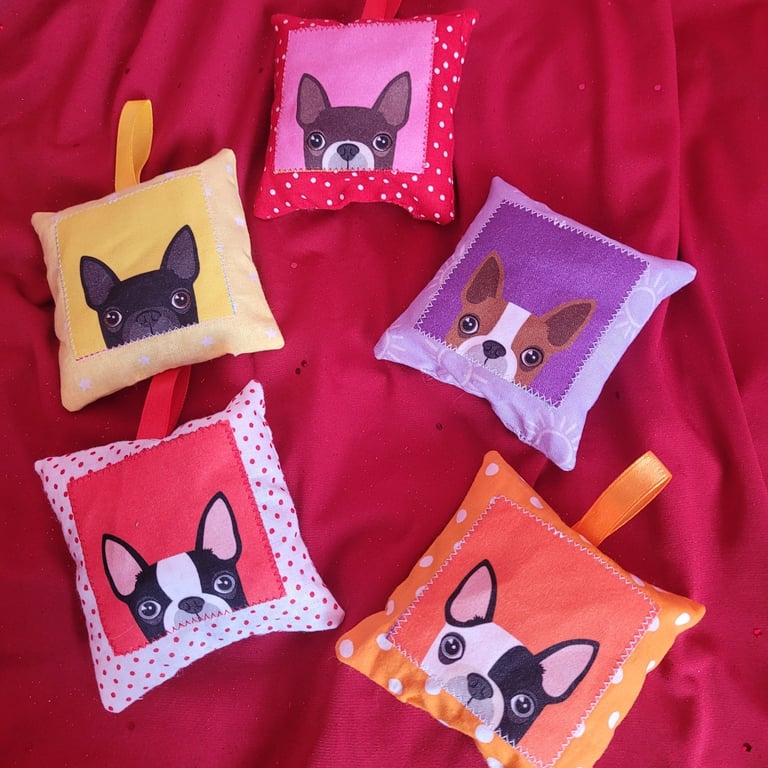 Lavender Bags Boston Terrier designs