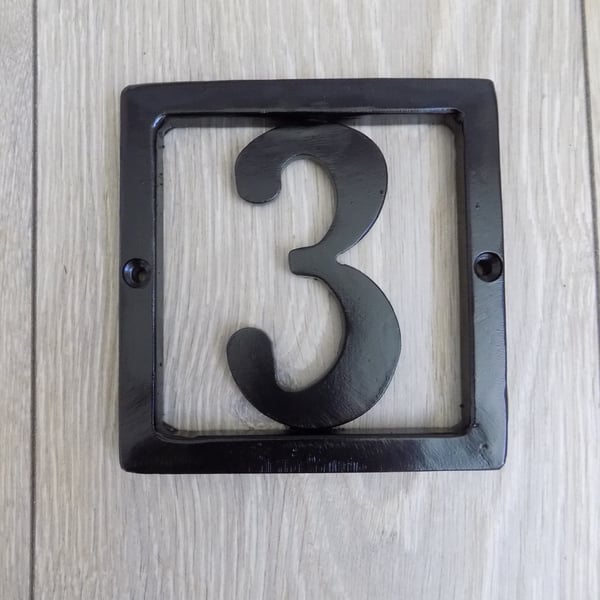 Framed Number  Wall Plaque......................Wrought Iron (Forged Steel) 