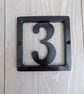 Framed Number  Wall Plaque......................Wrought Iron (Forged Steel)  - Image 1