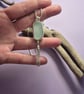 Beautiful Unique Foam Color Seaham Seaglass Pendant Necklace  Sterling Silver  - Image 5