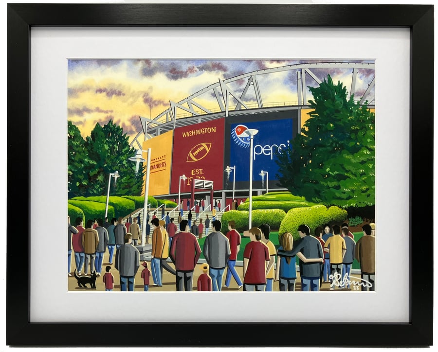 Washington NFL. High Quality Framed Art Print. Approx A4