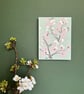 Mosaic Floral Art - Cherry Blossom Mosaic Wall Plaque in Pink and Pistachio  - Image 3