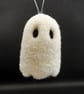 Wee Woolly Ghostie - needle felted hanging ghost decoration - Image 4