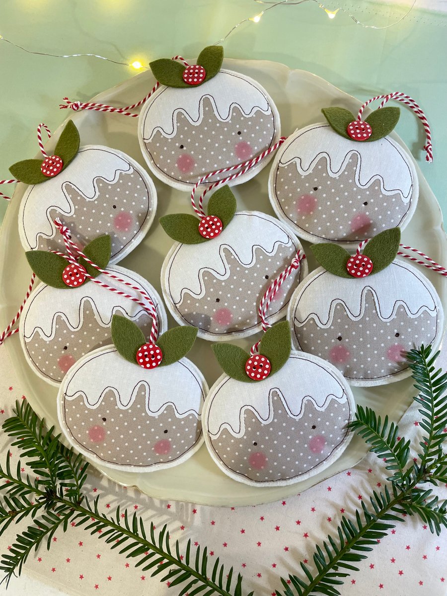 Christmas Pudding Lavender Decoration 