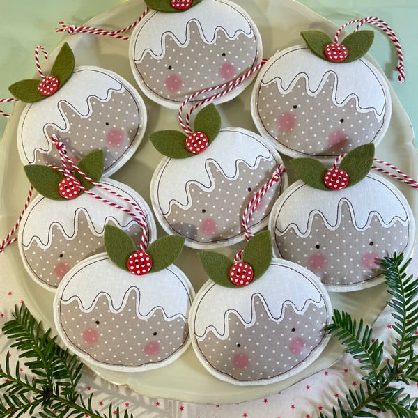 Christmas Pudding Lavender Decoration 