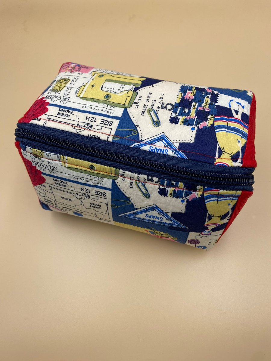 Sewing Tools Case for Stitcher, Hand or Machine. Birthday Gift for Handcrafter.