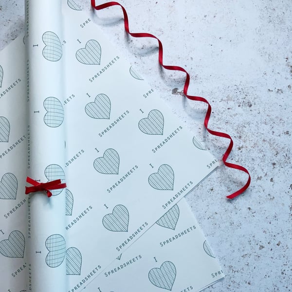 Spreadsheets Gift wrap, Maths teacher Excel Gift, Accountant Gift