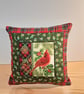 Christmas cushion, Cardinal bird C - Image 3