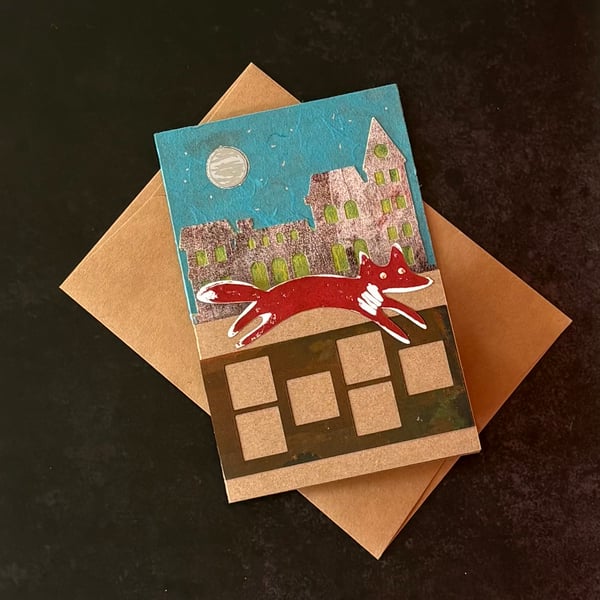 Greetings Card - Urban Fox