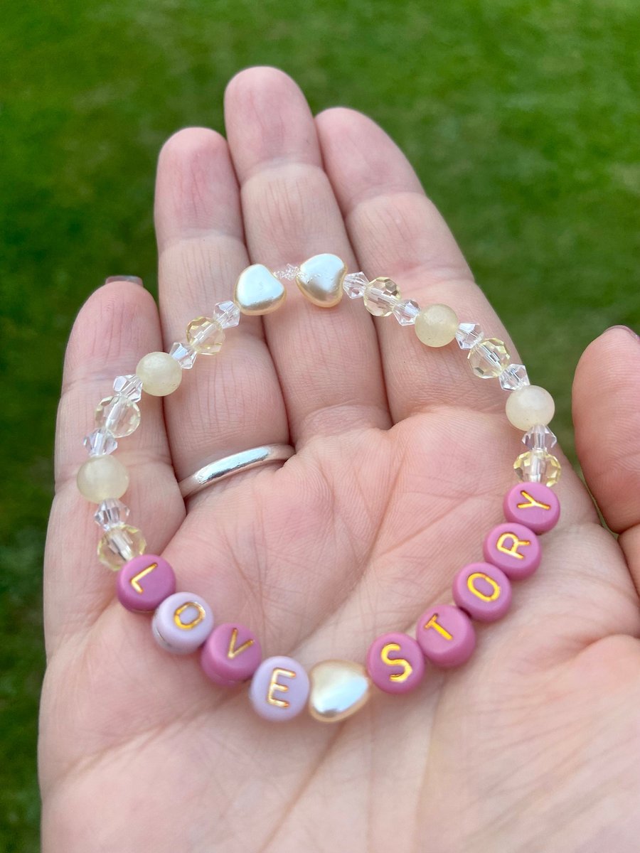 love story Taylor Swift theme bracelet