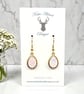 Charm Earrings - Gold Opalite  - Image 1